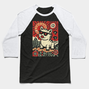Punk Rock Pig | The Rebellious Farm Animal Baseball T-Shirt