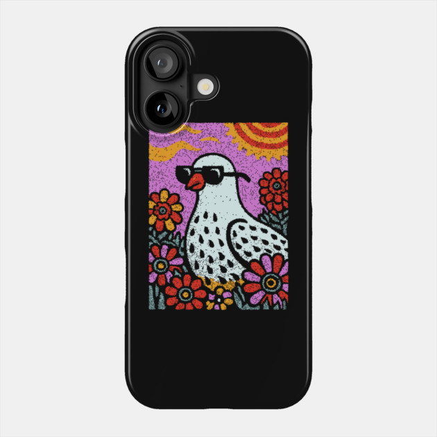 Pop Art Pigeon | The Urban Bird Graphic Phone Case by TuncGK