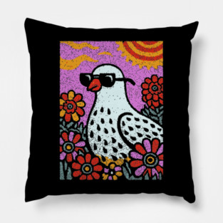 Pop Art Pigeon | The Urban Bird Graphic Pillow