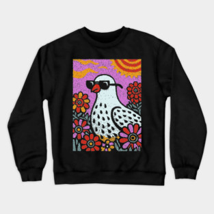 Pop Art Pigeon | The Urban Bird Graphic Crewneck Sweatshirt