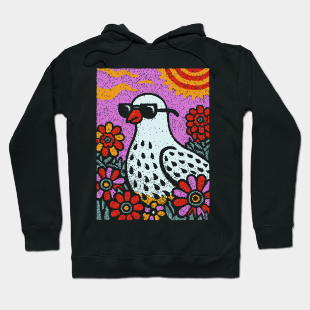 Pop Art Pigeon | The Urban Bird Graphic Hoodie by TuncGK