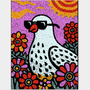 Pop Art Pigeon | The Urban Bird Graphic Posters and Art