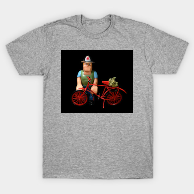 A Man, a Bike, and Some Weed - Weed Design T-Shirt by MrGreenGenes420