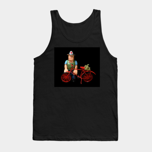 A Man, a Bike, and Some Weed - Weed Design Tank Top by MrGreenGenes420