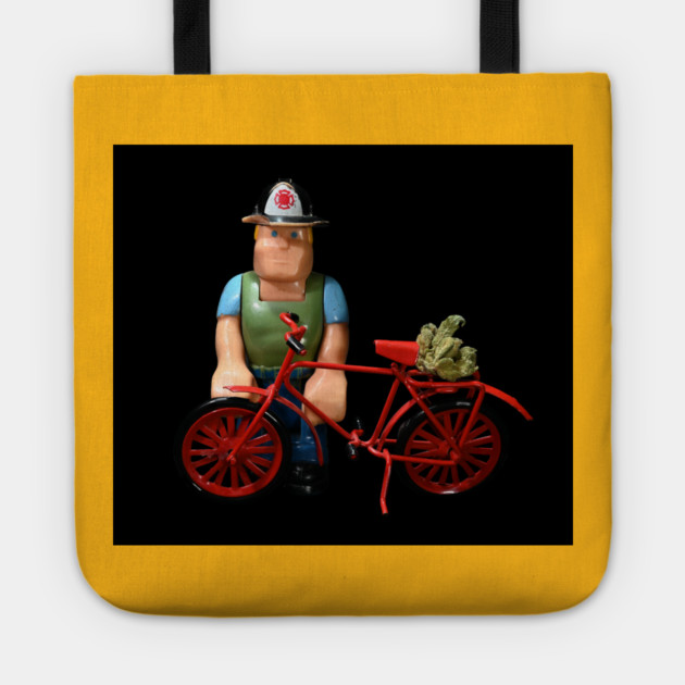 A Man, a Bike, and Some Weed - Weed Design Tote by MrGreenGenes420
