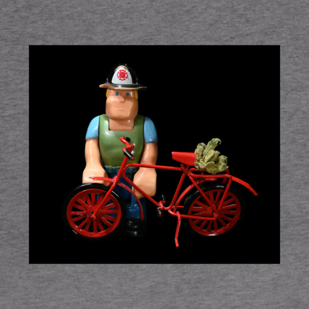 A Man, a Bike, and Some Weed - Weed Design by MrGreenGenes420