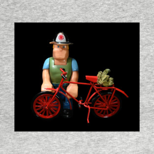 A Man, a Bike, and Some Weed - Weed Design T-Shirt