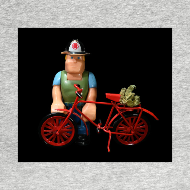 A Man, a Bike, and Some Weed - Weed Design by MrGreenGenes420