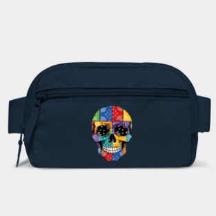 Bandana Patchwork Smiling Skull design Bag