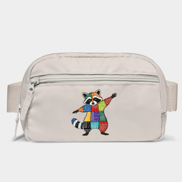 Cute Raccoon Bandana Patchwork design by Luxinda