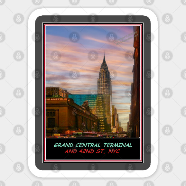 GRAND CENTRAL TERMINAL AND 42ND ST, NYC Sticker by Erik's Store