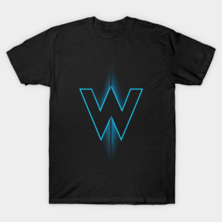Williams Racing F1 Team Logo Neon Blue T-Shirt