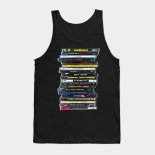 90s Hip Hop Classic CD stack Tank Top