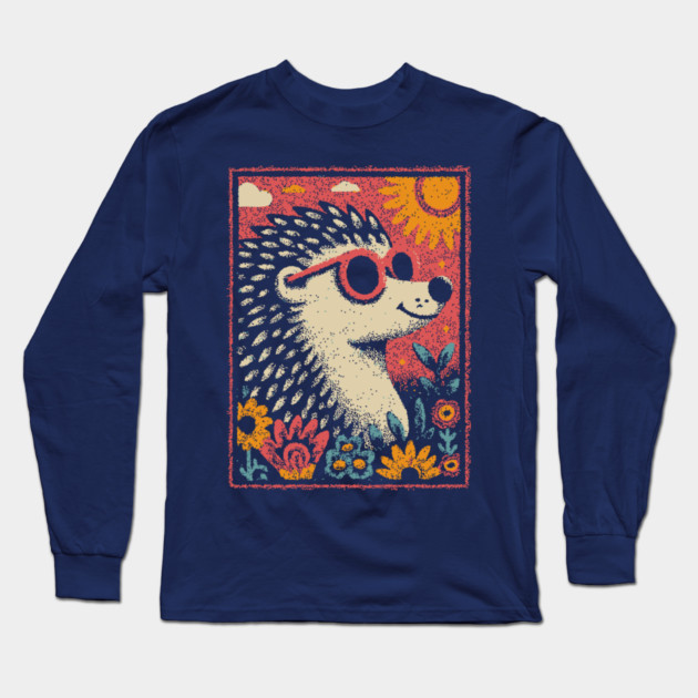 Gentle Porcupine | The Huggable Quilled Friend Long Sleeve T-Shirt by TuncGK
