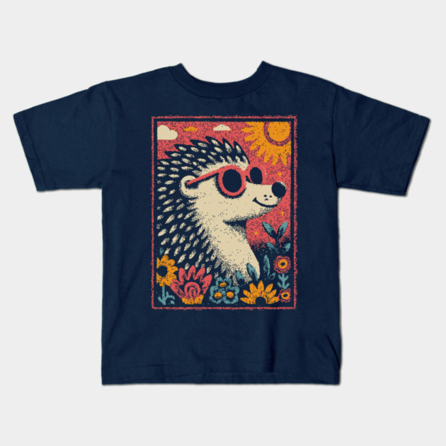 Gentle Porcupine | The Huggable Quilled Friend Kids T-Shirt by TuncGK