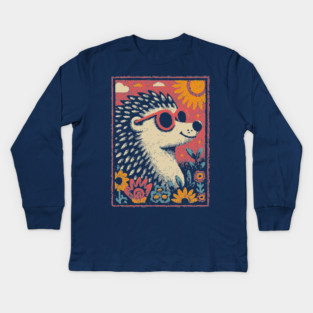 Gentle Porcupine | The Huggable Quilled Friend Kids Long Sleeve T-Shirt
