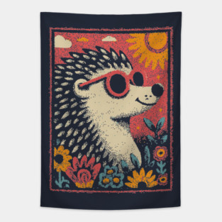 Gentle Porcupine | The Huggable Quilled Friend Tapestry