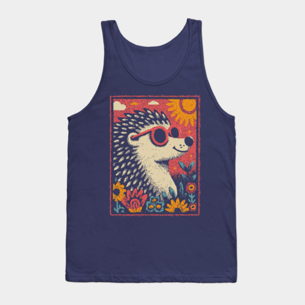Gentle Porcupine | The Huggable Quilled Friend Tank Top by TuncGK