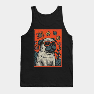 Dapper Pug | The Sophisticated Canine Tank Top