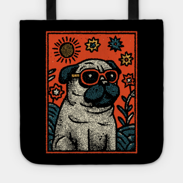 Dapper Pug | The Sophisticated Canine Tote by TuncGK