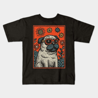 Dapper Pug | The Sophisticated Canine Kids T-Shirt