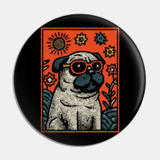 Dapper Pug | The Sophisticated Canine Pin
