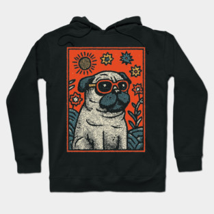 Dapper Pug | The Sophisticated Canine Hoodie