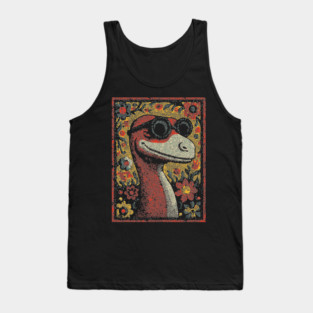 Whimsical Raptor | The Friendly Cretaceous Character Tank Top