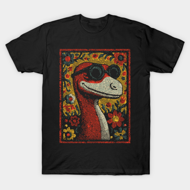 Whimsical Raptor | The Friendly Cretaceous Character T-Shirt by TuncGK