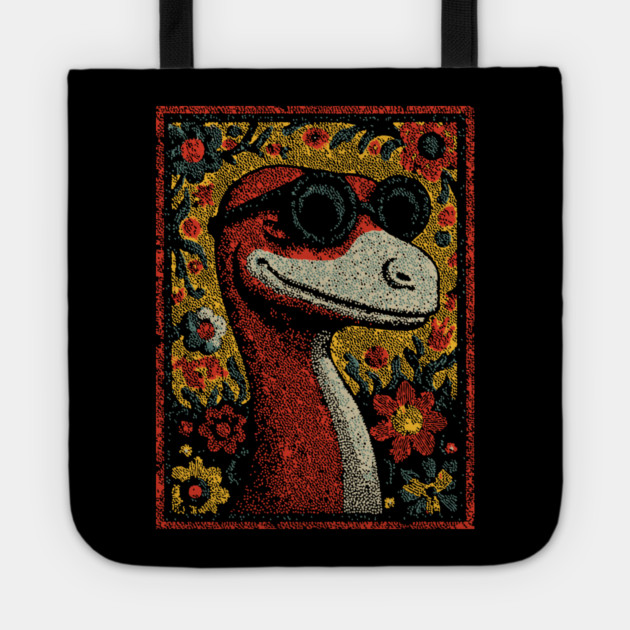 Whimsical Raptor | The Friendly Cretaceous Character Tote by TuncGK