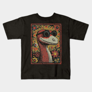 Whimsical Raptor | The Friendly Cretaceous Character Kids T-Shirt