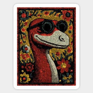 Whimsical Raptor | The Friendly Cretaceous Character Magnet
