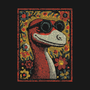 Whimsical Raptor | The Friendly Cretaceous Character T-Shirt