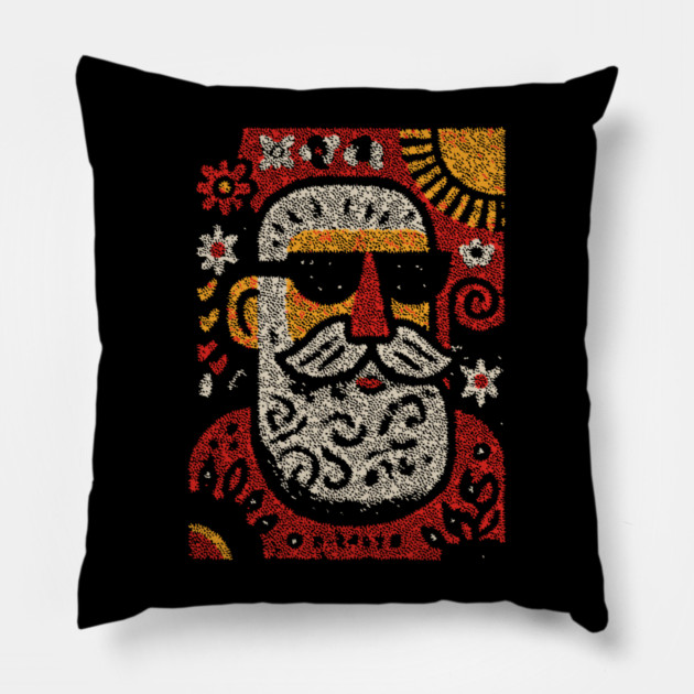 Retired Santa | Christmas in July Pillow by TuncGK