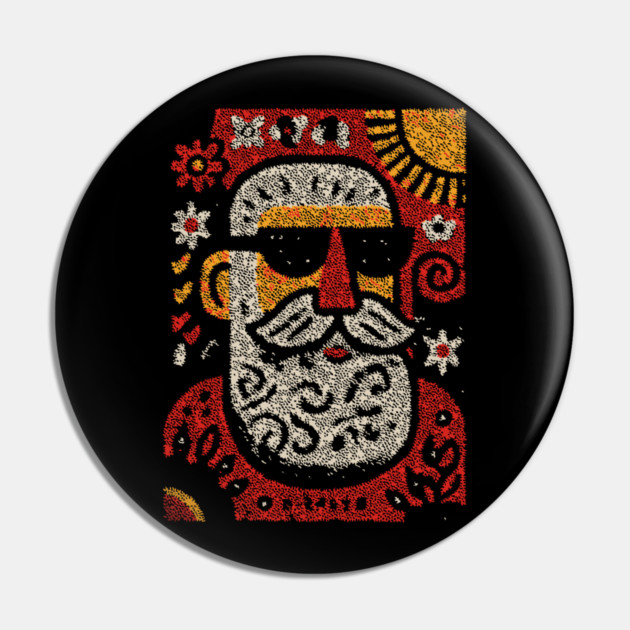 Retired Santa | Christmas in July Pin by TuncGK