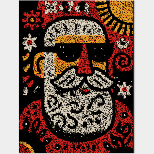 Retired Santa | Christmas in July Wall Art by TuncGK