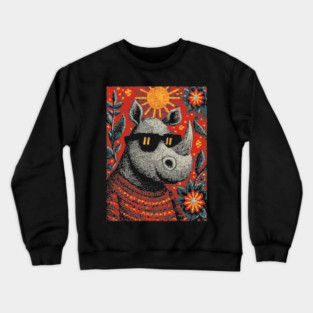Cool Rhino | The Gentle Giant Graphic Crewneck Sweatshirt