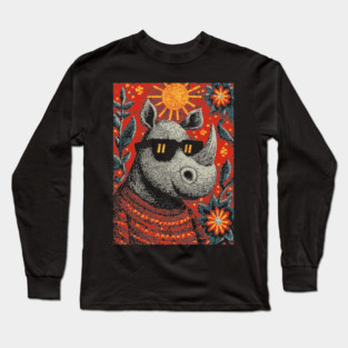 Cool Rhino | The Gentle Giant Graphic Long Sleeve T-Shirt