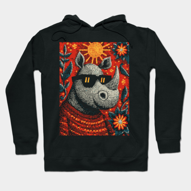 Cool Rhino | The Gentle Giant Graphic Hoodie by TuncGK