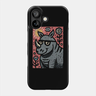 Pop Art Rhino | The Urban Safari Graphic Phone Case