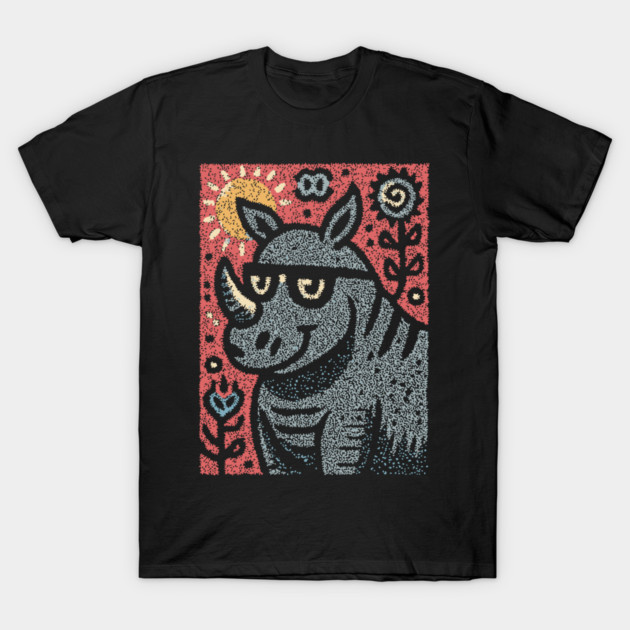 Pop Art Rhino | The Urban Safari Graphic T-Shirt by TuncGK