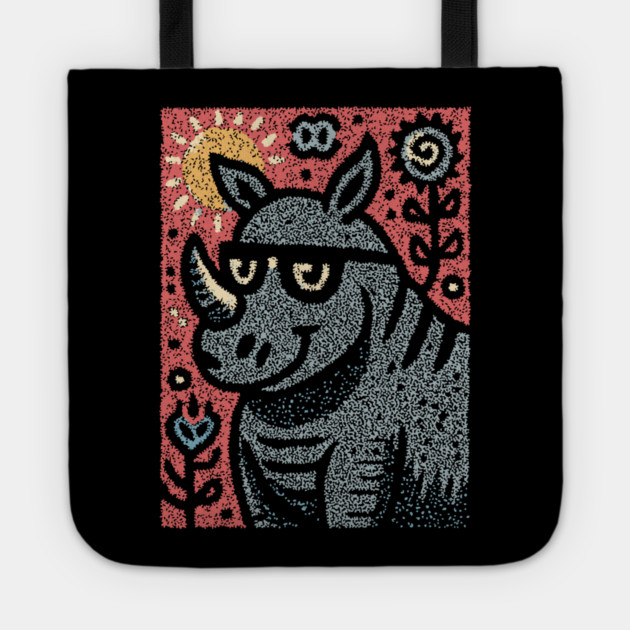 Pop Art Rhino | The Urban Safari Graphic Tote by TuncGK