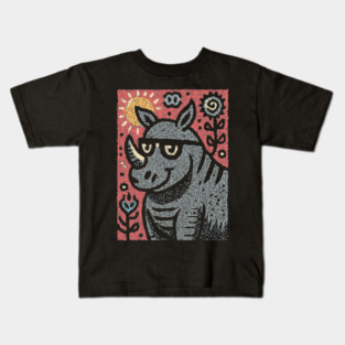 Pop Art Rhino | The Urban Safari Graphic Kids T-Shirt