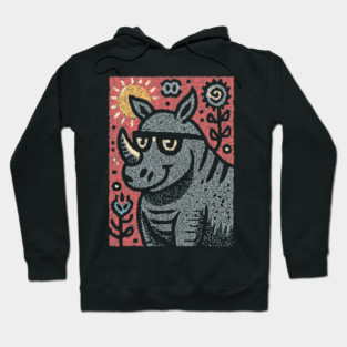 Pop Art Rhino | The Urban Safari Graphic Hoodie