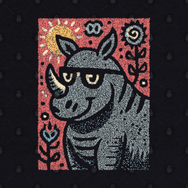 Pop Art Rhino | The Urban Safari Graphic by TuncGK