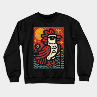 Folk Art Rooster | Year of the Rooster Graphic Crewneck Sweatshirt