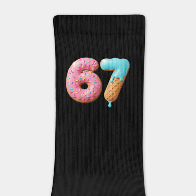 Six Seven Ice Cream Drip – Cool Meme 67 Funny Number Donut and Cone Design by ArtistTee ⭐⭐⭐⭐⭐