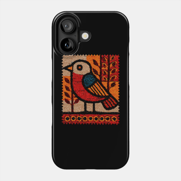 Vintage Bird Stamp | Experimental Design Phone Case by TuncGK