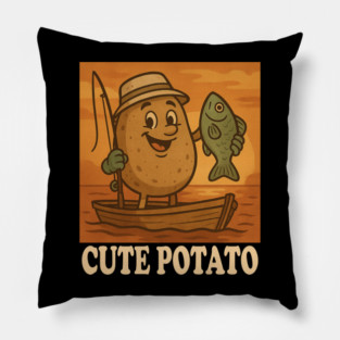 Gone Fishin’ – Potato Style Pillow