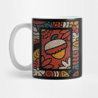 Autumn Window | A Framed Folk Art Composition Mug